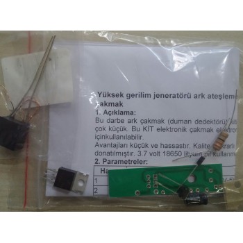 HV-1 yüksek gerilim jeneratörü ark ateşleme DIY kiti 